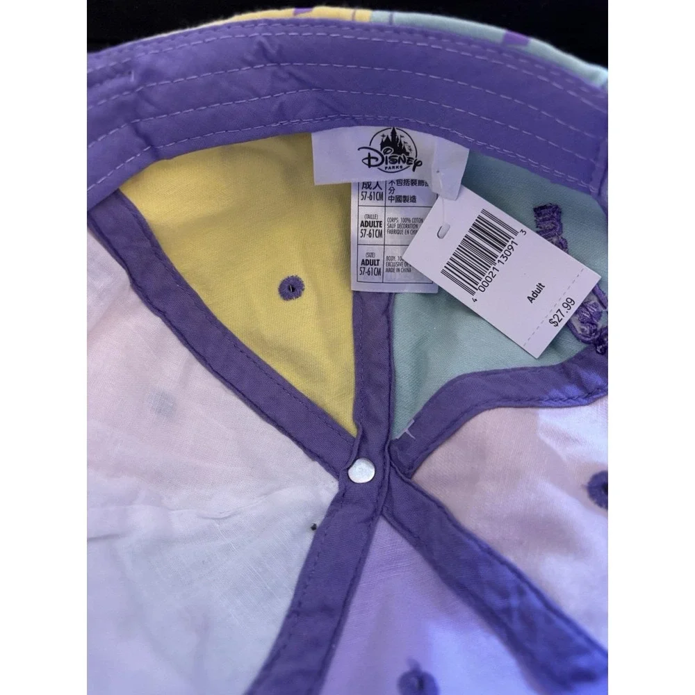 Disney Parks Busy Gettin Dizzy Colorful Pastel‎ Baseball Cap Hat Colorful NWT